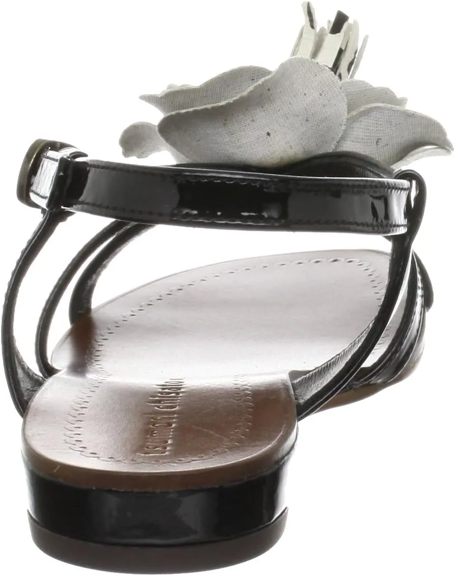 Tsumori Chisato Walk 4077 Flat Sandals with Flower Motif