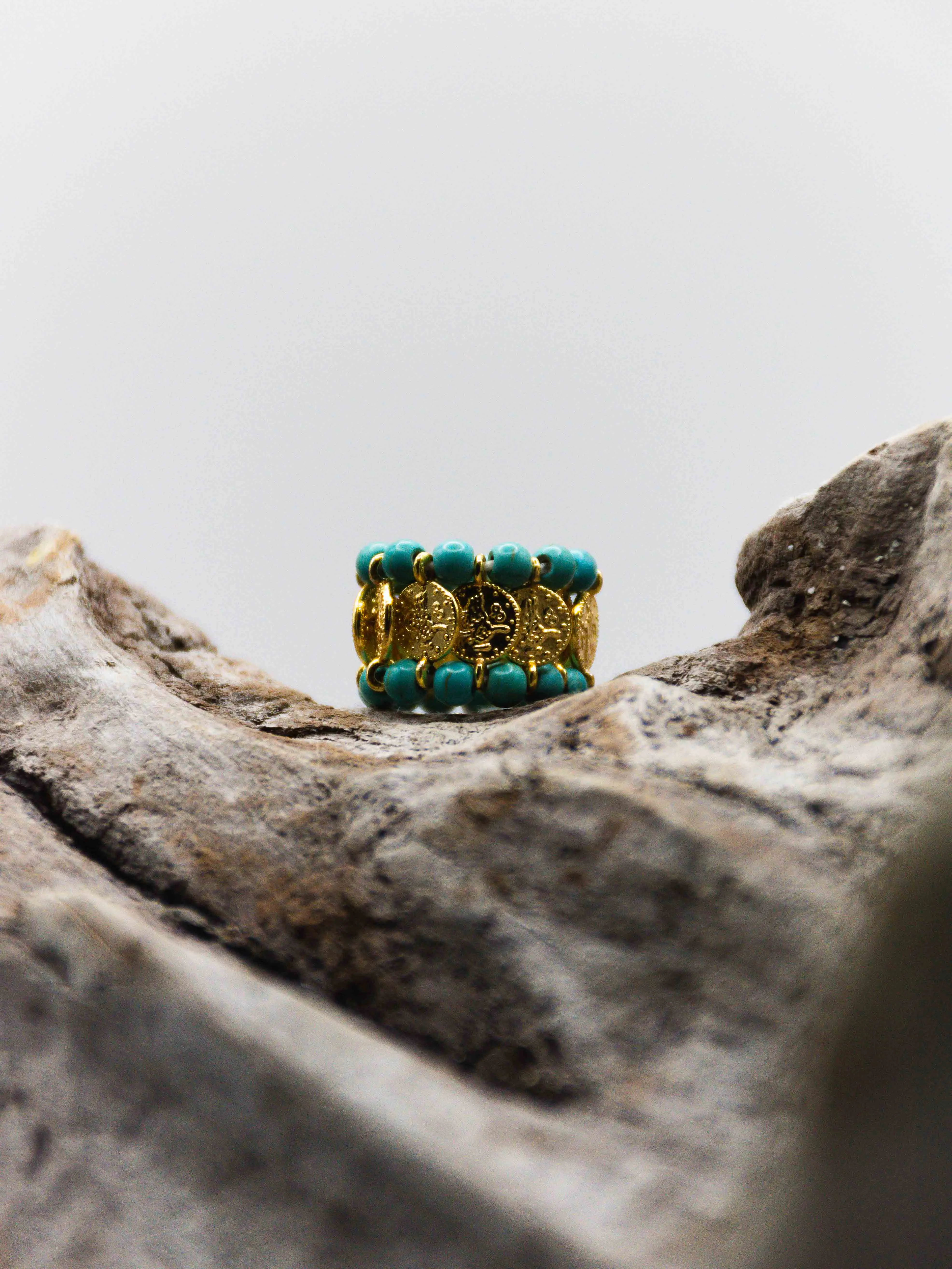 Turquoise Boho Ring