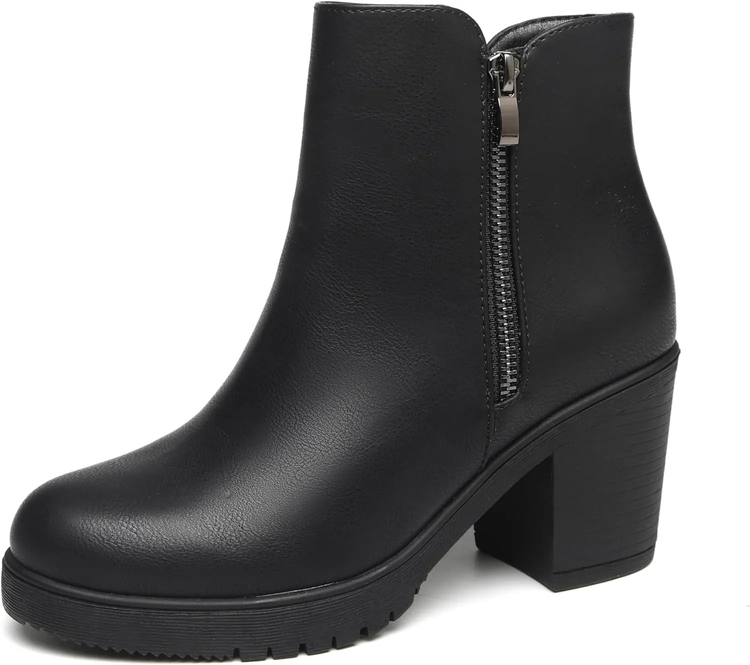 TYNDALL Women's Low Heel Platform Chunky Heel Ankle Boots Booties for Women