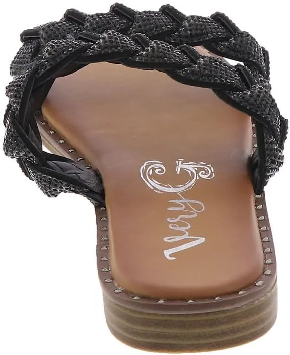 Very G Gypsy Jazz Womens Twisty Rhinestone Top Fashion Sandal