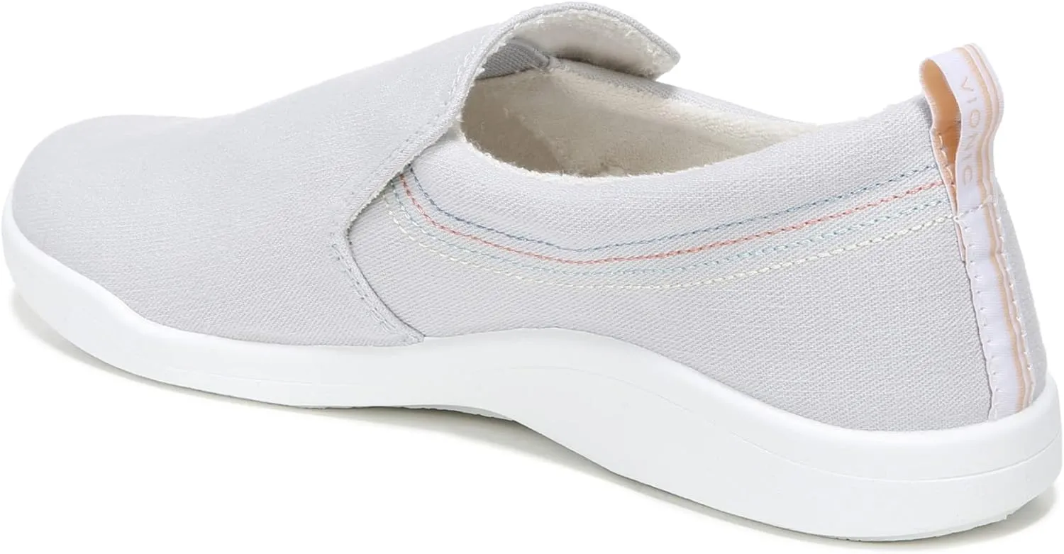 Vionic Beach Marshall Slip On Sneakers for Women-Sustainable Shoes That Include Three-Zone Comfort with Orthotic Insole Arch Support, Machine Wash Safe- Sizes 5-11