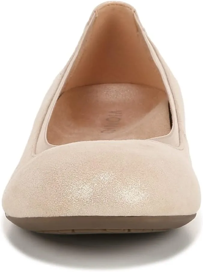 Vionic Women’s Ballet Flat Anita- Supportive Round Toe Dress Shoes That Include a Built-in Arch Support Insole That Corrects Pronation and Helps Heel Pain Relief, Plantar Fasciitis, Sizes 5-12