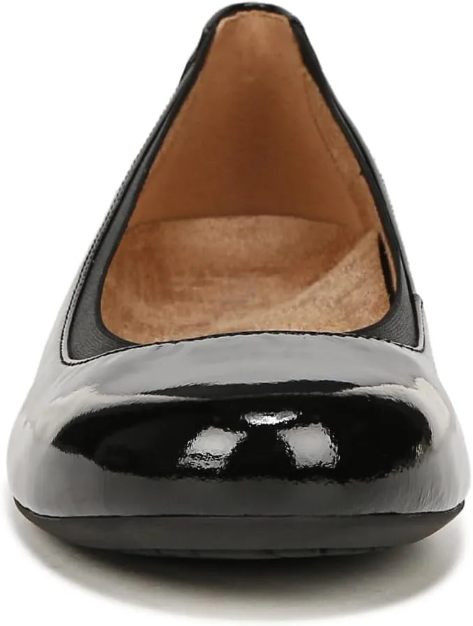 Vionic Women’s Ballet Flat Anita- Supportive Round Toe Dress Shoes That Include a Built-in Arch Support Insole That Corrects Pronation and Helps Heel Pain Relief, Plantar Fasciitis, Sizes 5-12