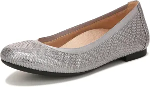 Vionic Women’s Ballet Flat Anita- Supportive Round Toe Dress Shoes That Include a Built-in Arch Support Insole That Corrects Pronation and Helps Heel Pain Relief, Plantar Fasciitis, Sizes 5-12