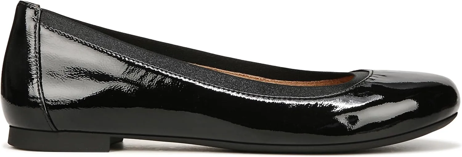 Vionic Women’s Ballet Flat Anita- Supportive Round Toe Dress Shoes That Include a Built-in Arch Support Insole That Corrects Pronation and Helps Heel Pain Relief, Plantar Fasciitis, Sizes 5-12