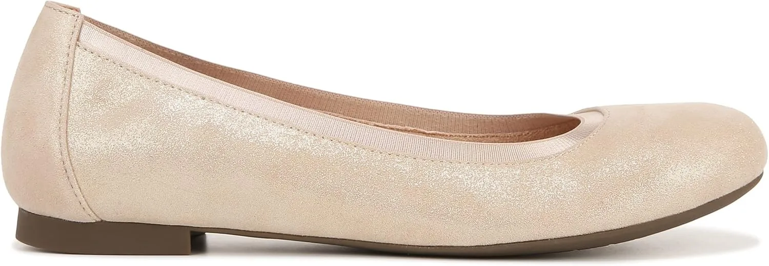 Vionic Women’s Ballet Flat Anita- Supportive Round Toe Dress Shoes That Include a Built-in Arch Support Insole That Corrects Pronation and Helps Heel Pain Relief, Plantar Fasciitis, Sizes 5-12