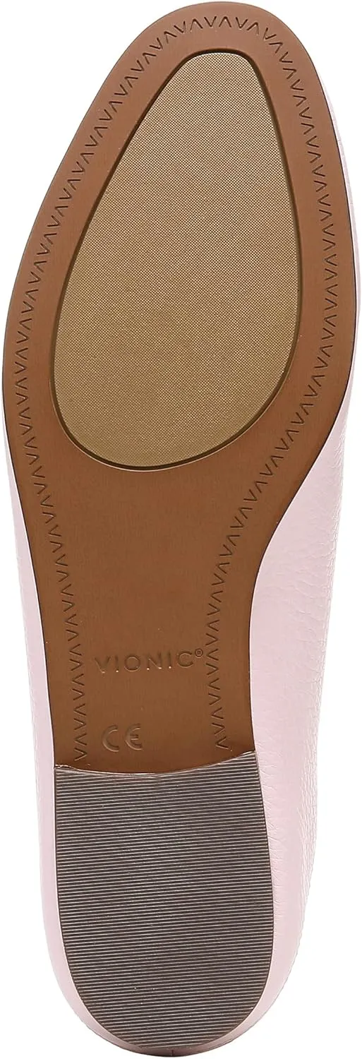 Vionic Women's North Frieda Slip On Flat - Supportive Ladies Walking Shoes That Include Three-Zone Comfort with Orthotic Insole Arch Support, Medium Fit