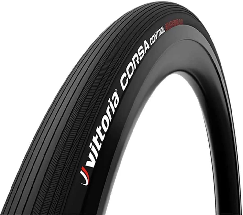 Vittoria Corsa Control Graphene 2.0 - Road Bike Tire - Foldable Bicycle Tires for Performance in Rough Roads