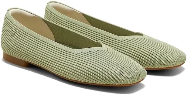 VIVAIA Margot 2.0 Women's Casual Flats Slip on Washable Ballet Flats Shoes Comfortable Square-Toe Style