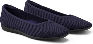 VIVAIA Margot Walker Women's Lightweight Square Toe V Cut Flats Slip on Washable Casual Flats