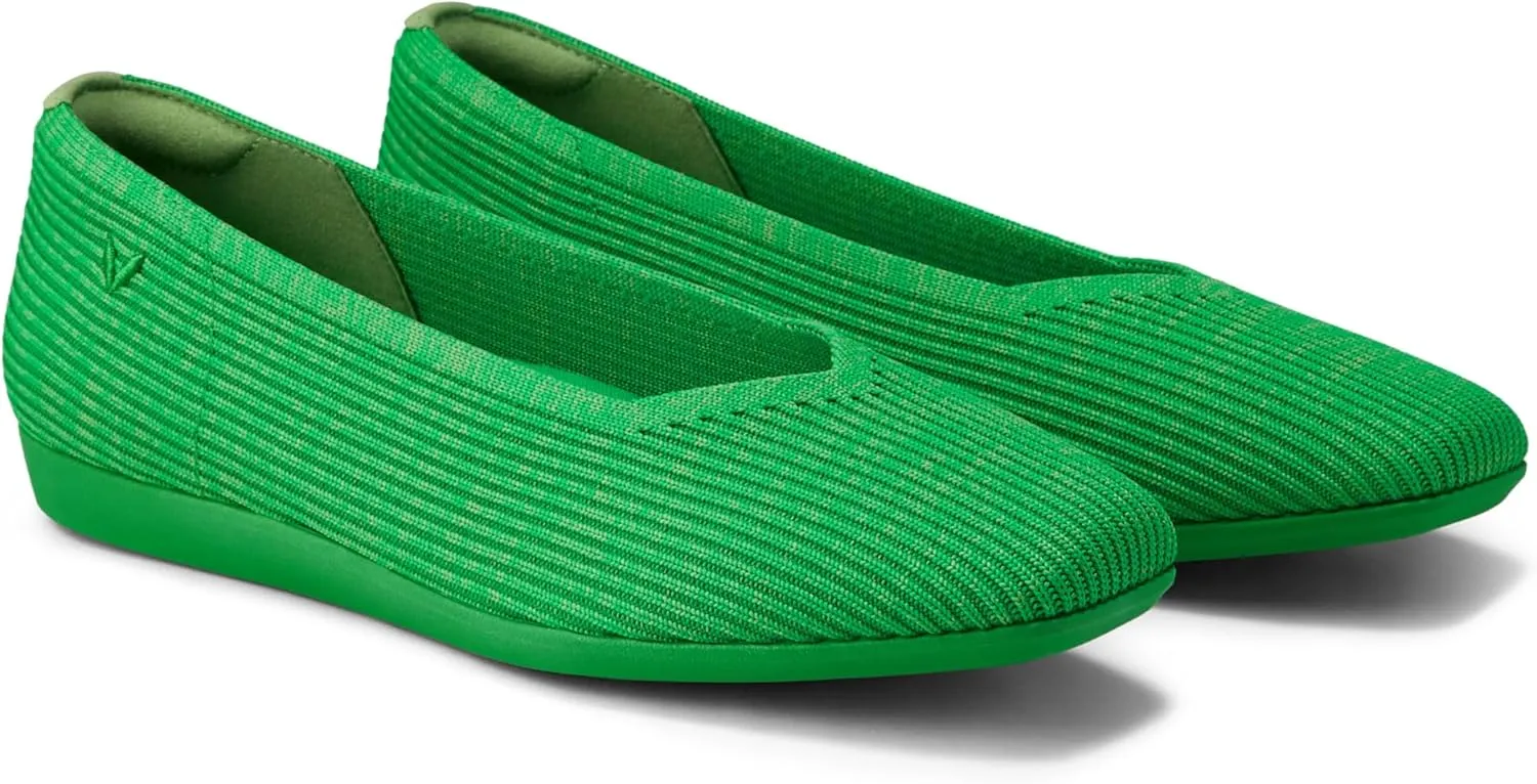 VIVAIA Margot Walker Women's Lightweight Square Toe V Cut Flats Slip on Washable Casual Flats