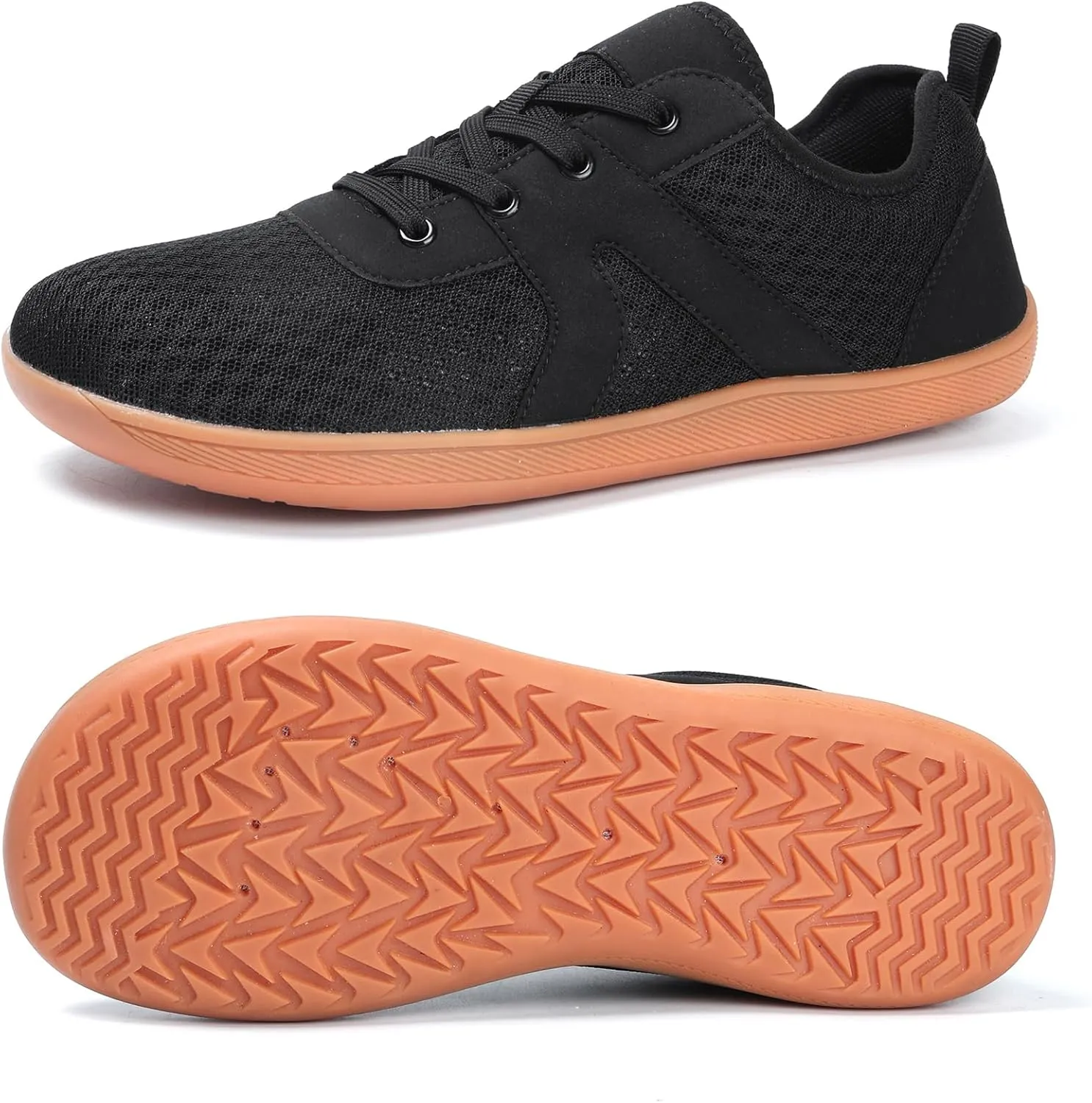 Walking Shoes for Men Wide Toe Zero Drop Extra Wide Width Sneakers Adult Minimalist Barefoot Shoes Men for Running Walking Fishing Hiking Fitness