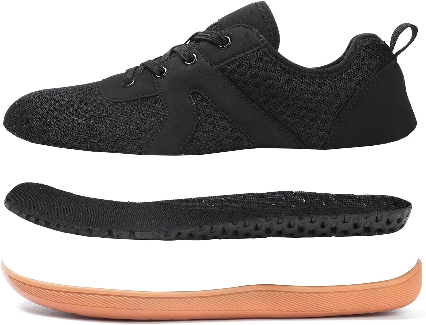 Walking Shoes for Men Wide Toe Zero Drop Extra Wide Width Sneakers Adult Minimalist Barefoot Shoes Men for Running Walking Fishing Hiking Fitness