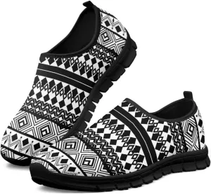 Western Aztec Slip on Shoes for Men Casual Sport Shoes Hands Free Shoes No Laces Casual Loafers Running Sneakers