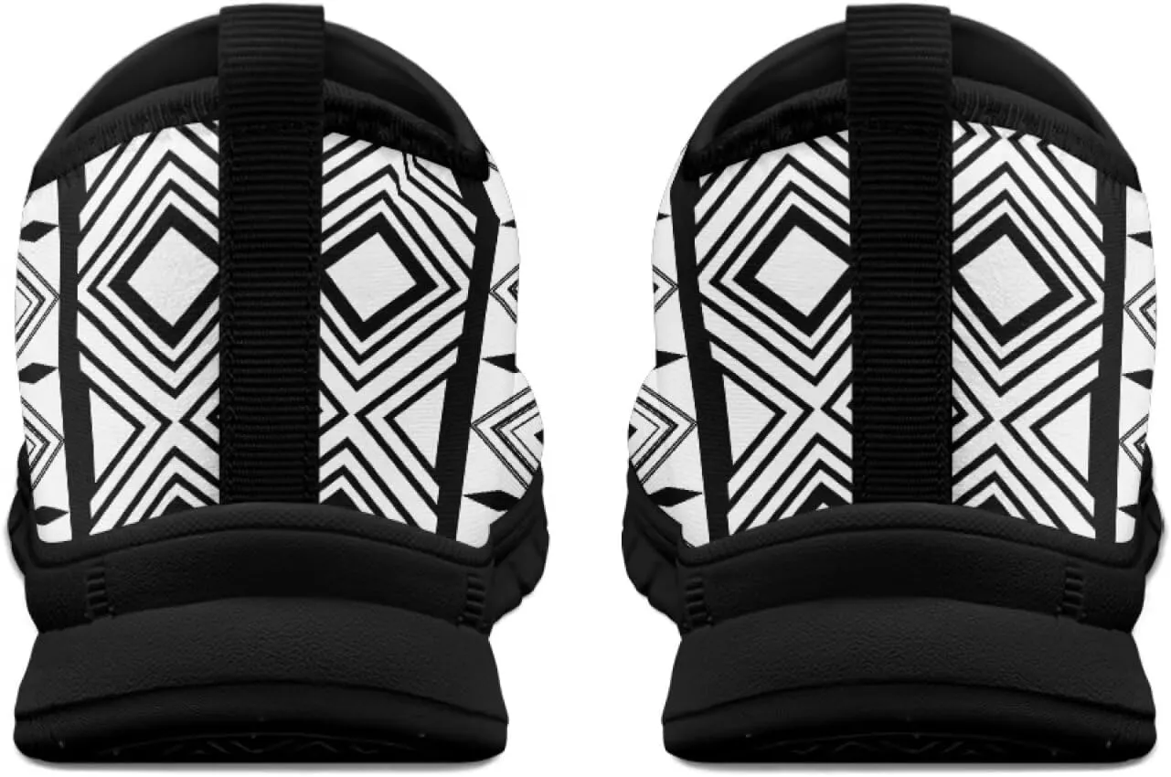Western Aztec Slip on Shoes for Men Casual Sport Shoes Hands Free Shoes No Laces Casual Loafers Running Sneakers