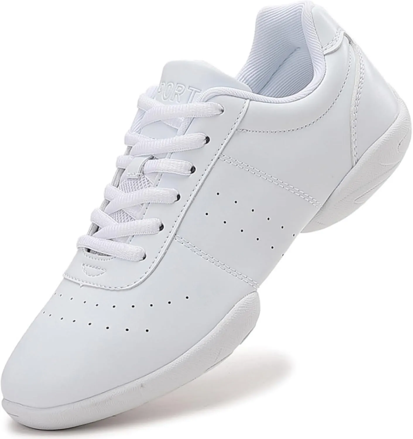 White Cheer Shoes Girls Dancing Training Sneakers Women Jumping Tumbling Exercise Aerobic Fitness Dance Sole Separation