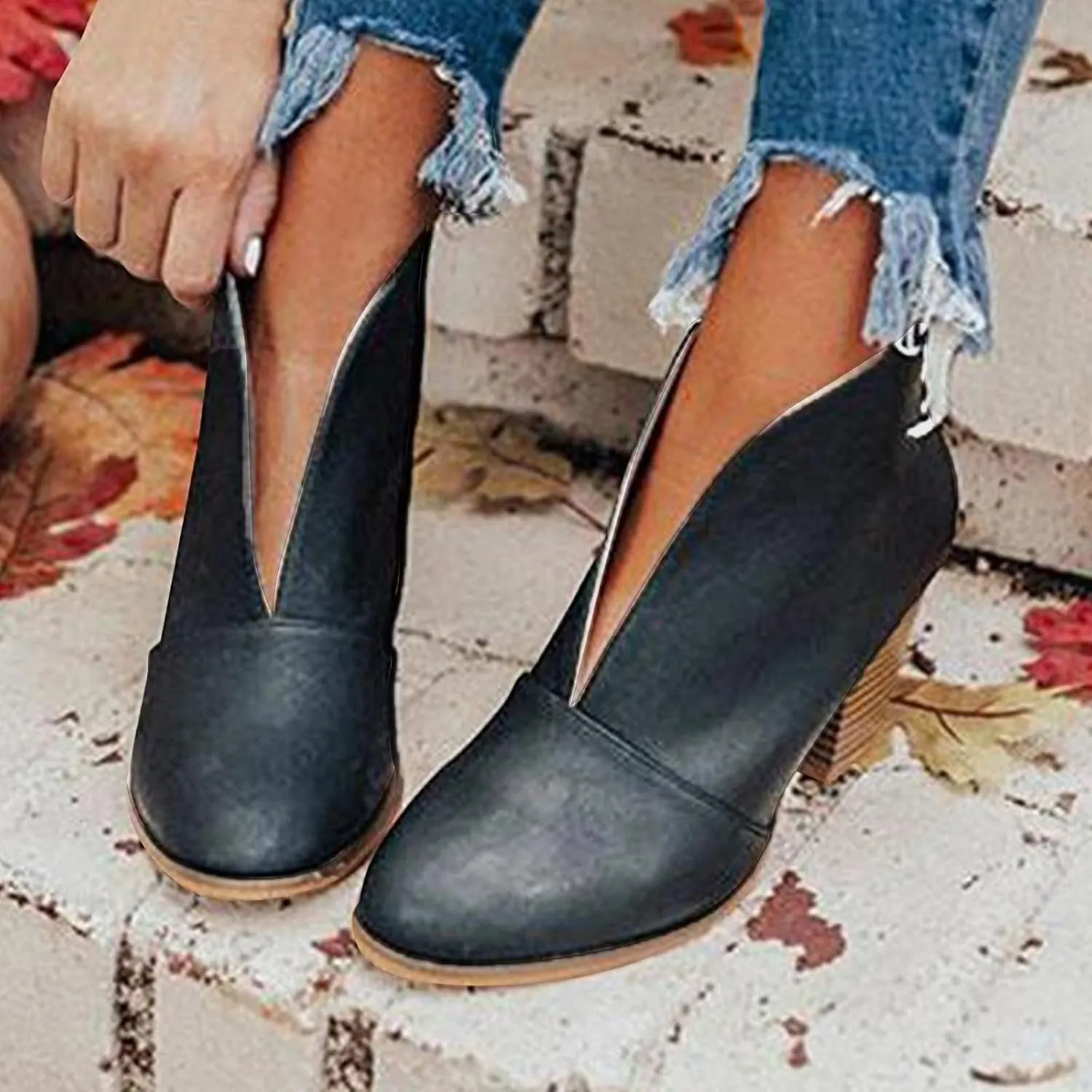 Womens Ankle Boots Arch Support Wide Width Womens Flat Tan Brown Lace Up Ankle Booties Womens Brown Boots Knee High Black Peep Toe Booties for Women White Western Booties for Women Low Heel