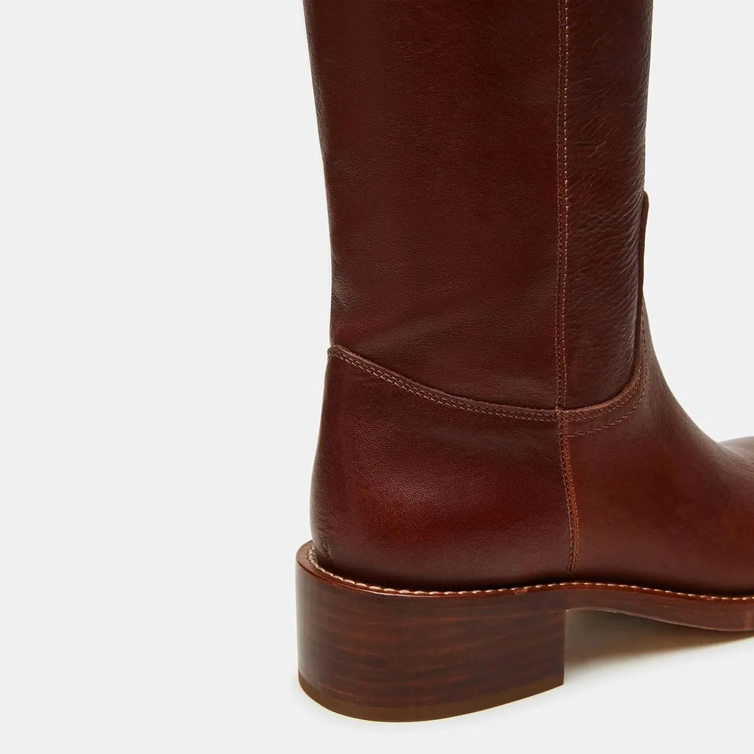 Women's Banana Knee High Boots Square Toe Chunky Block Heel Long Boots for Women Comfortable Low Heel Pull on Wide Calf Riding Boots