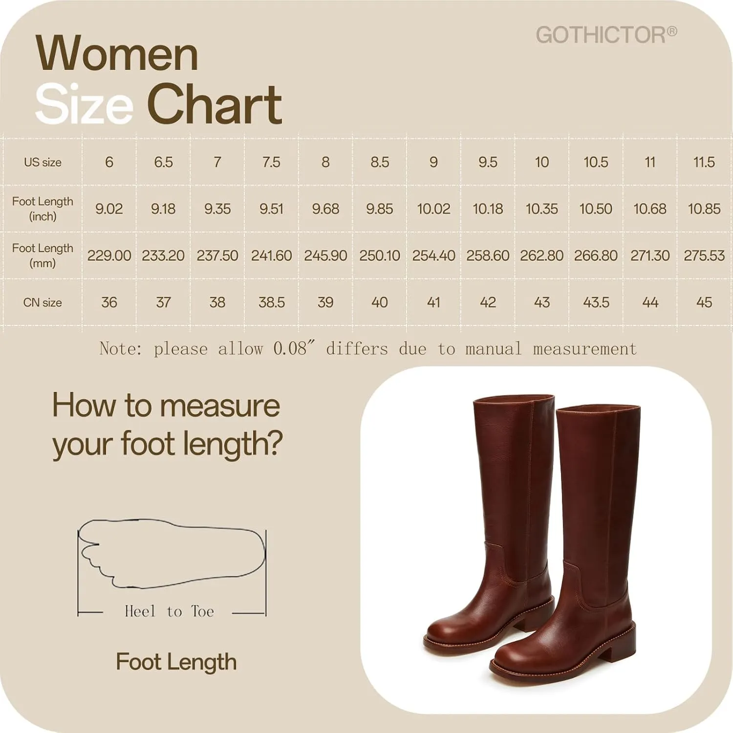 Women's Banana Knee High Boots Square Toe Chunky Block Heel Long Boots for Women Comfortable Low Heel Pull on Wide Calf Riding Boots