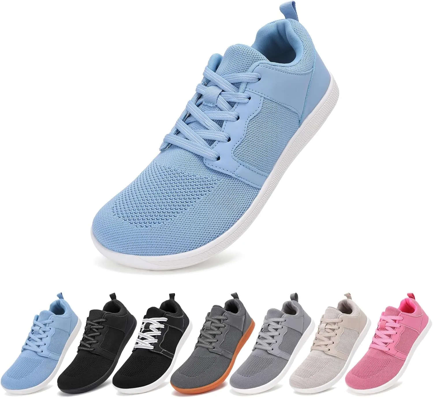 Womens Barefoot Shoes Wide Toe Walking Shoes Minimalist Zero Drop Shoes Breathable Trail Running Sneakers