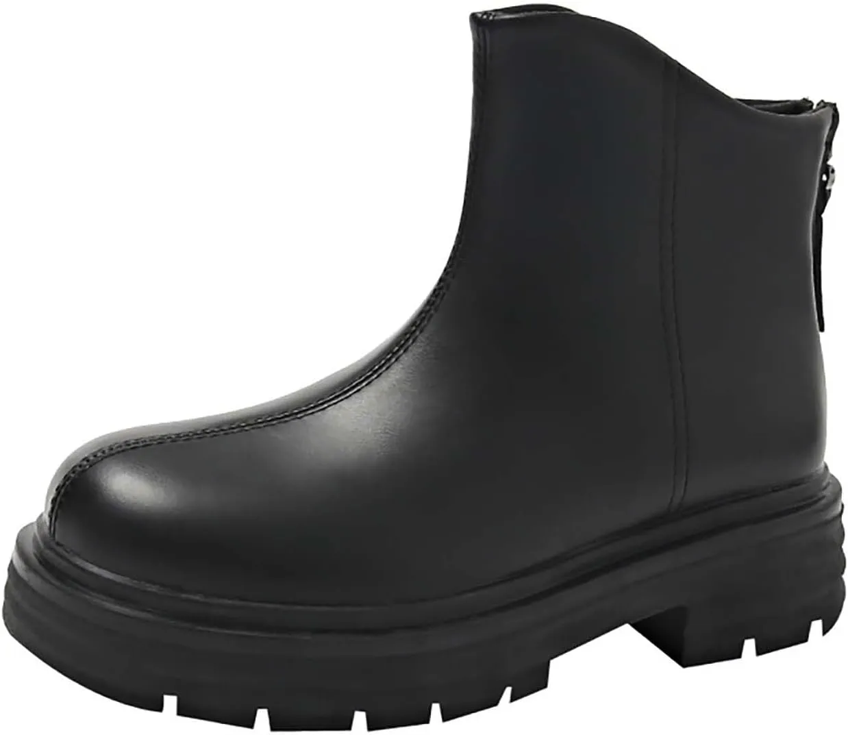 Womens Black Ankle Boots Country Boots Womens Work Boot Lady Boots for Women On Womens Flat Black Ankle Boots Ankle Bootie for Women Low Heel