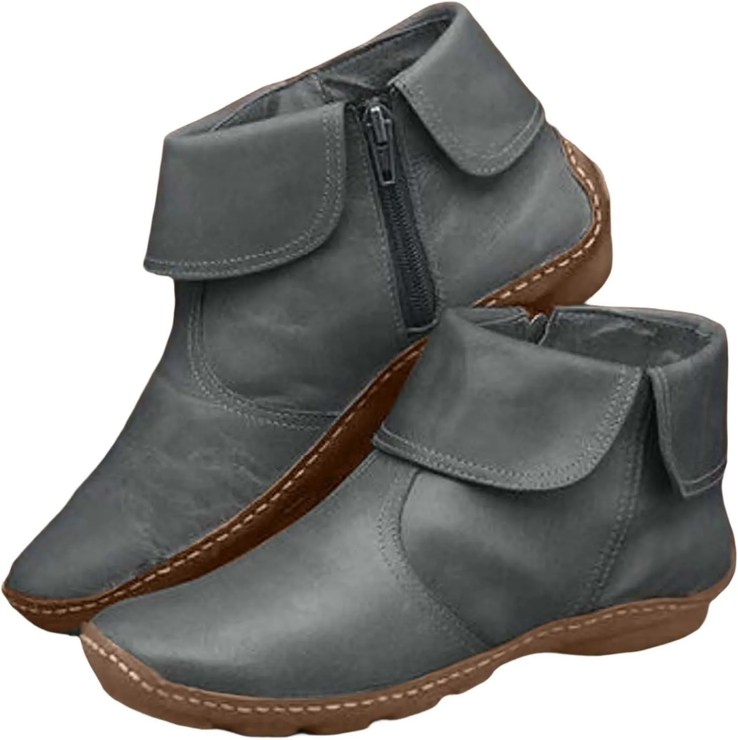 Womens Boots Ankle Ankle Rain Boots Pointed Toe Booties for Women Women Dress Low Heel Womens Western Leather Booties and Ankle Boots Womens Black Ankle Mid Calf Boots Low Heel