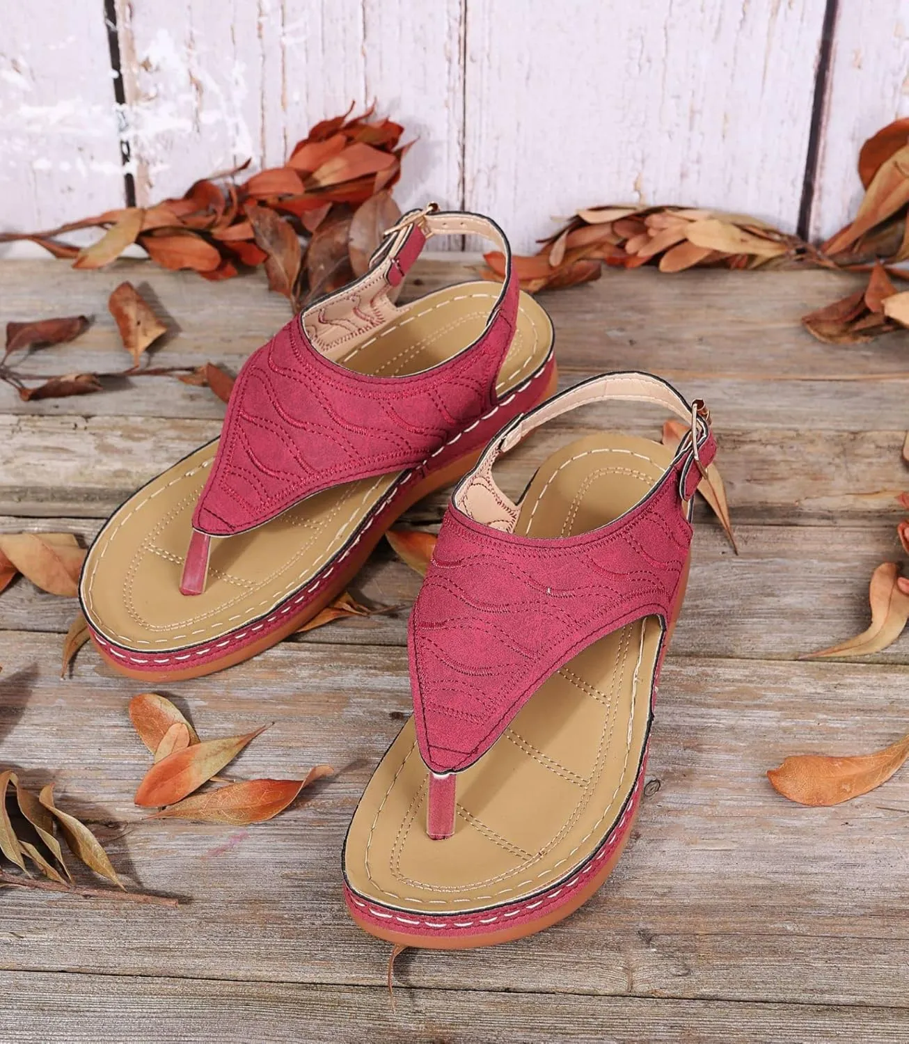 Women's Comfy Orthotic Sandals, Sandals for Women, Wide Gladiator Orthopedic Arch Support Roman Low Summer Dressy Flats Comfort Leather Walking Casual Shoes Support Beach Hiking Vacation