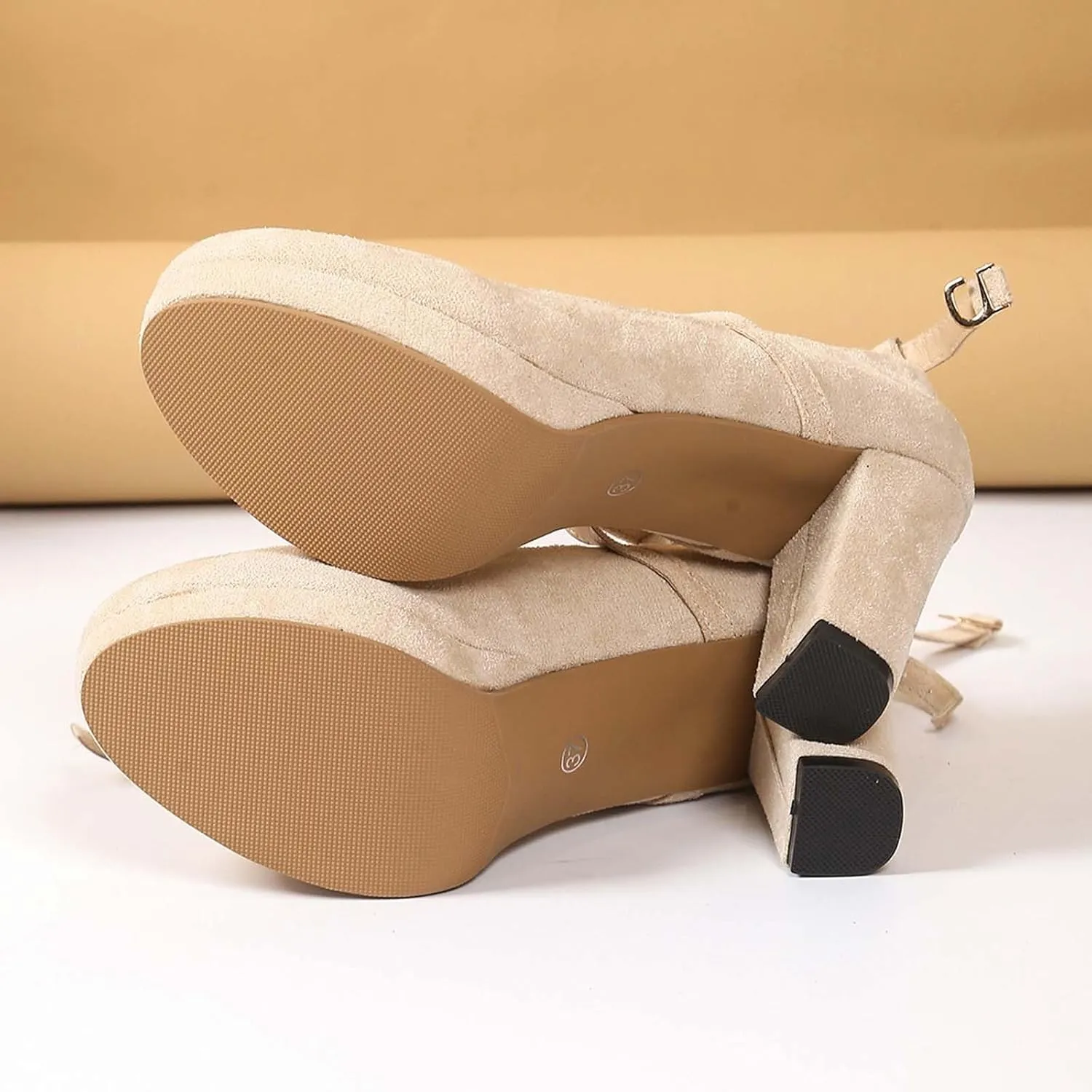 Women's Elegant High Heels Pointed Toe Dress Shoes for Women Comfortable Chunky Heel Party Wedding Wear Spring
