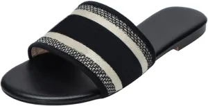 Women'S Embroidered Band Sandals Open Toe Flat Sandals Summer Shoes