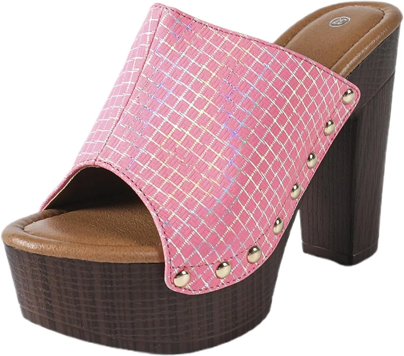 Women's High Heel Slippers Open Toe Sandals Casual Wear Vacation Summer Spring Comfortable Slippers Women for Home