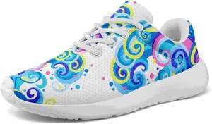 Women's Lightweight Mesh Walking Shoes – Colorful Fashion Sneakers with EVA Sole, Breathable Casual Athletic Design