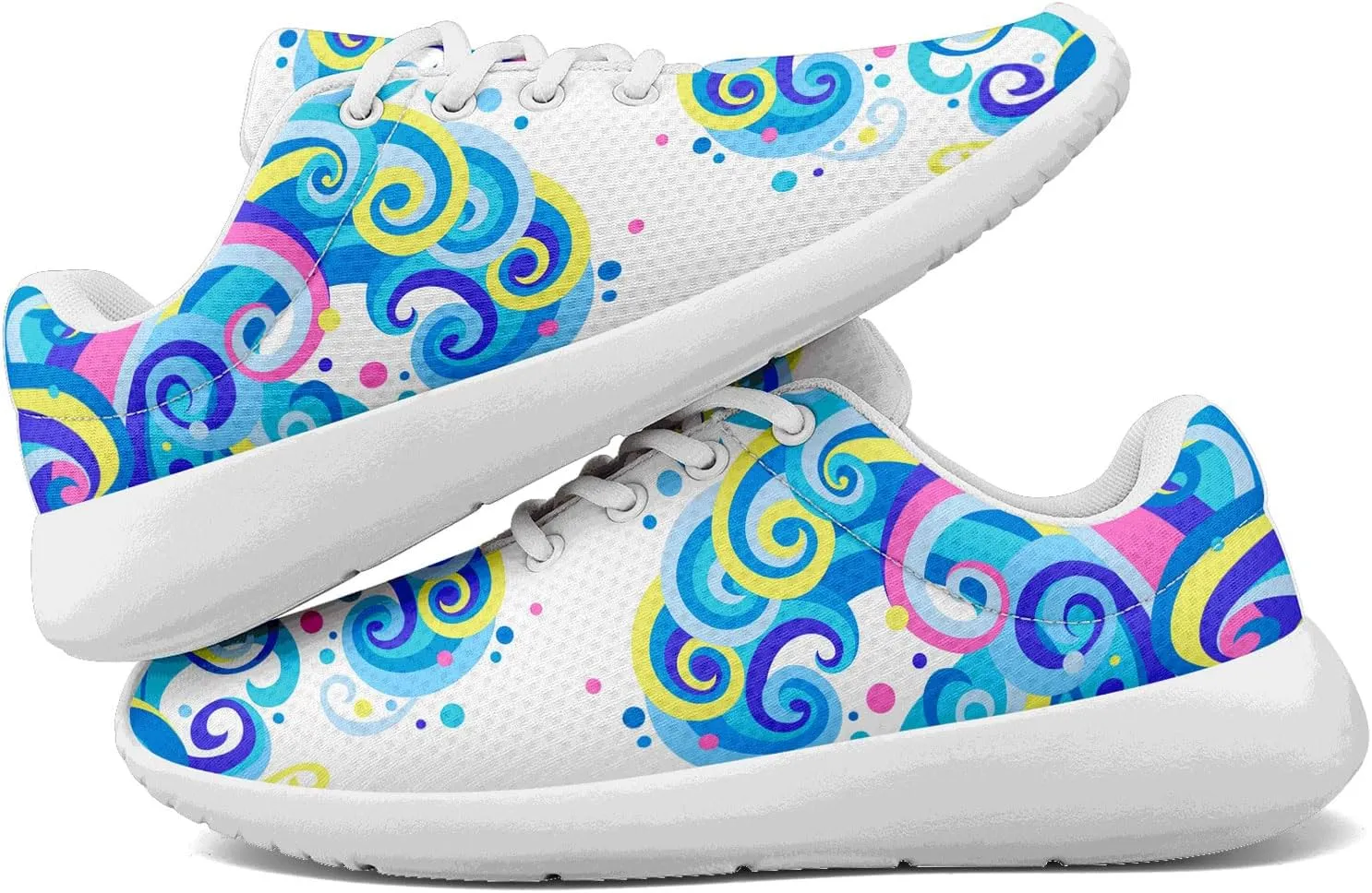 Women's Lightweight Mesh Walking Shoes – Colorful Fashion Sneakers with EVA Sole, Breathable Casual Athletic Design