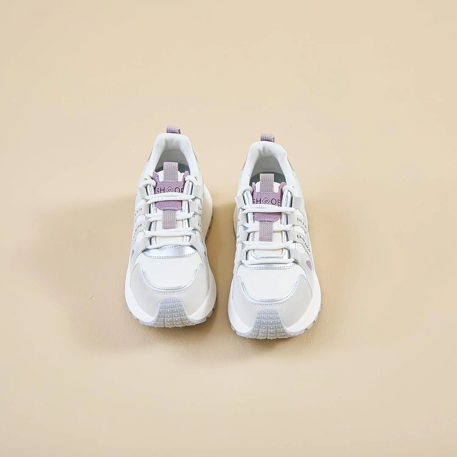 Women's Retro Platform Athletic Shoes Non-Slip Gym & Walking Shoes Lace-Up Breathable Chunky Sneakers