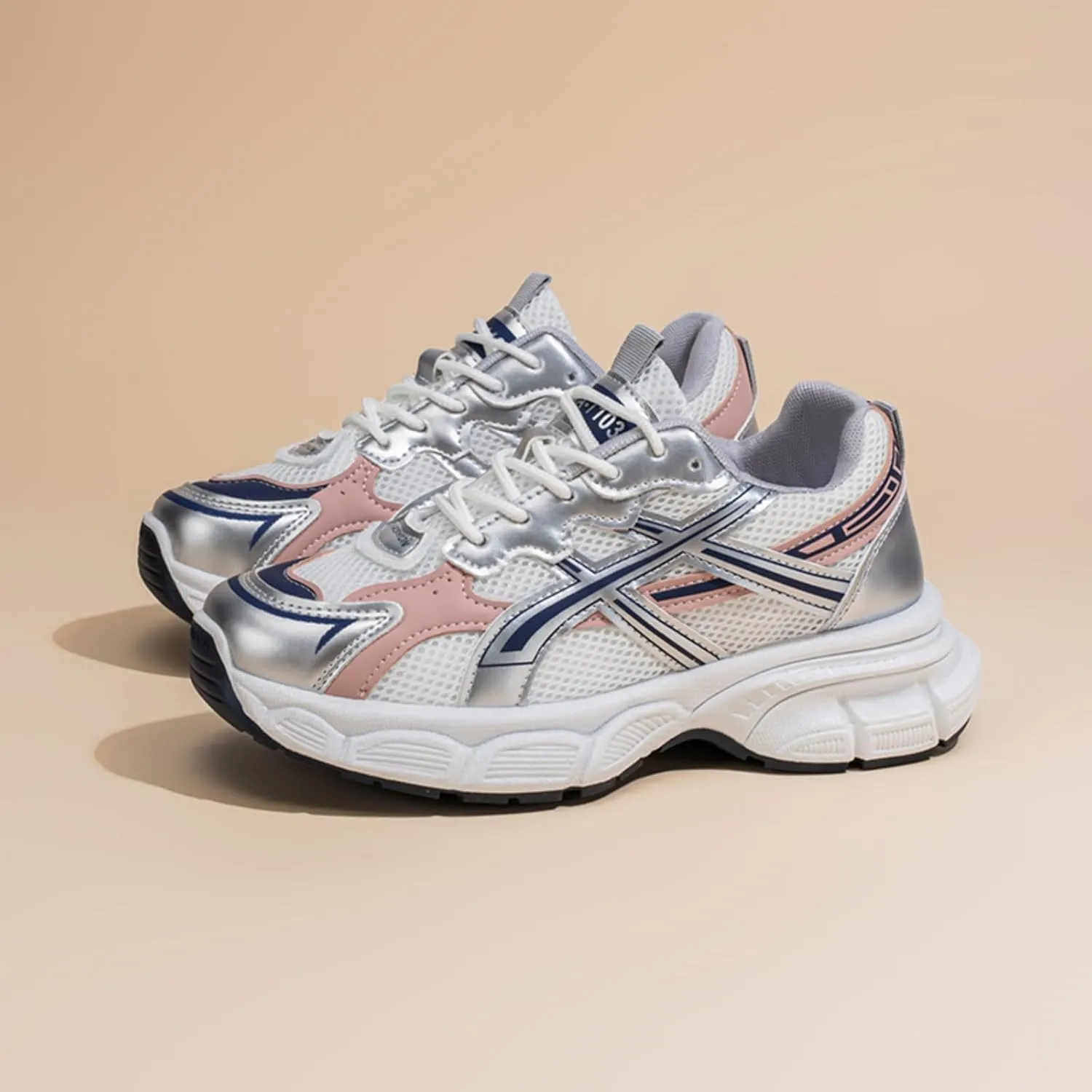 Women's Running Shoe Platform Chunky Walking Sneakers Breathable Mesh Comfy Lightweight Fashion Casual Athletic Dad Shoes