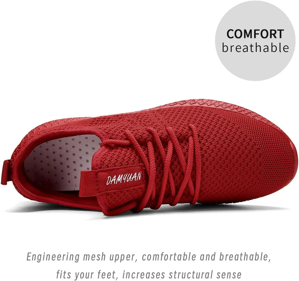 Womens Walking Running Shoes Sneakers Slip On Sport Tennis Athletic Gym Shoes Casual Fashion Lightweight Breathable Non Slip Workout Workout Trainers Shoe