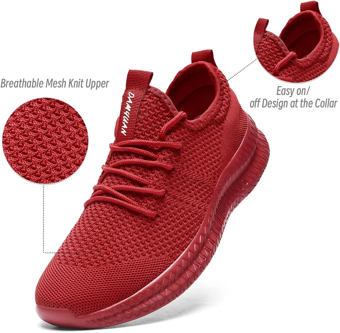 Womens Walking Running Shoes Sneakers Slip On Sport Tennis Athletic Gym Shoes Casual Fashion Lightweight Breathable Non Slip Workout Workout Trainers Shoe