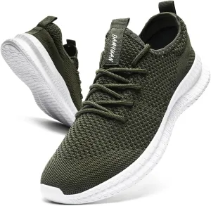 Womens Walking Running Shoes Sneakers Slip On Sport Tennis Athletic Gym Shoes Casual Lightweight Breathable Non Slip Workout Fashion Workout Trainers Shoe