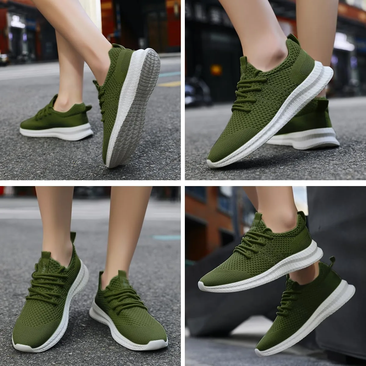 Womens Walking Running Shoes Sneakers Slip On Sport Tennis Athletic Gym Shoes Casual Lightweight Breathable Non Slip Workout Fashion Workout Trainers Shoe