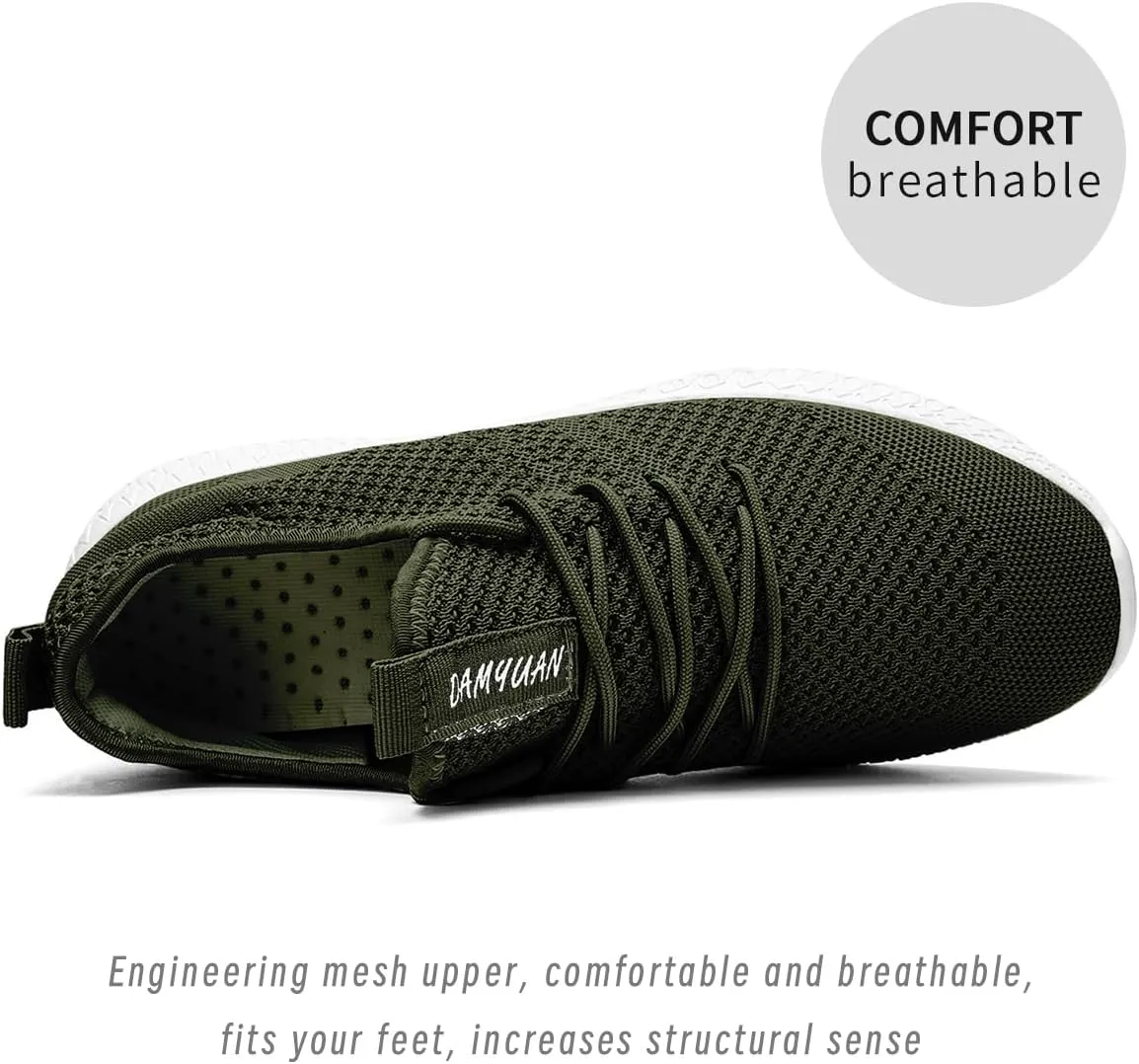 Womens Walking Running Shoes Sneakers Slip On Sport Tennis Athletic Gym Shoes Casual Lightweight Breathable Non Slip Workout Fashion Workout Trainers Shoe