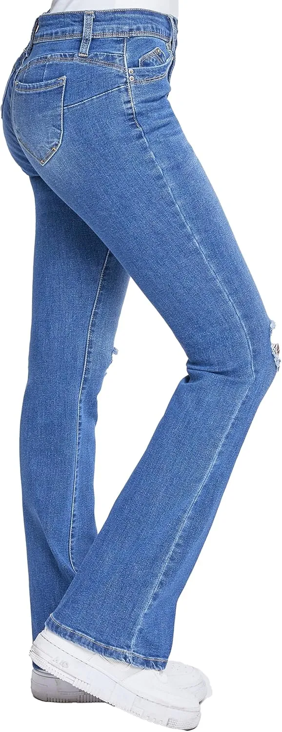 YMI Women's Wannabettabutt Bootcut Jeans