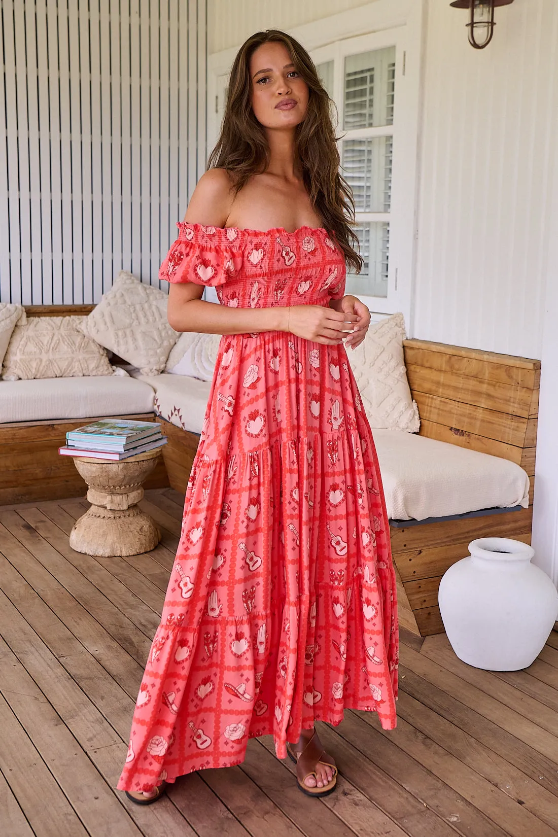 Zamora Print Claudette Maxi Dress