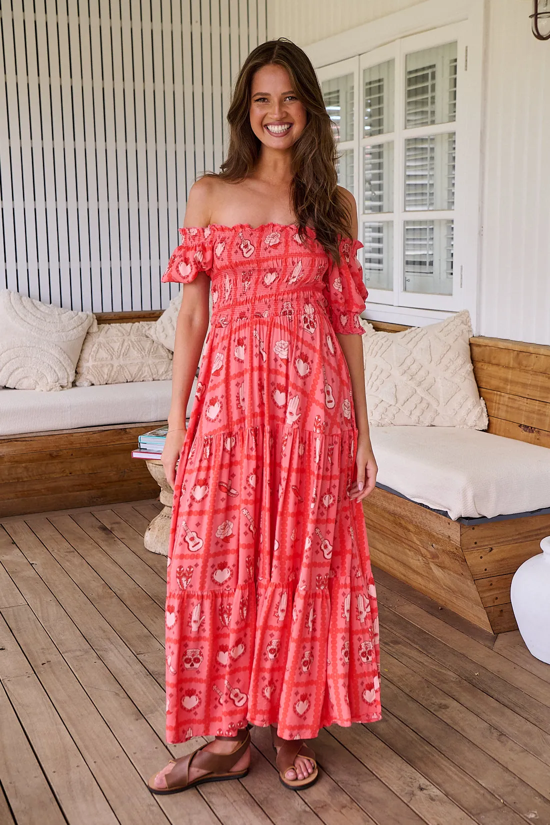 Zamora Print Claudette Maxi Dress
