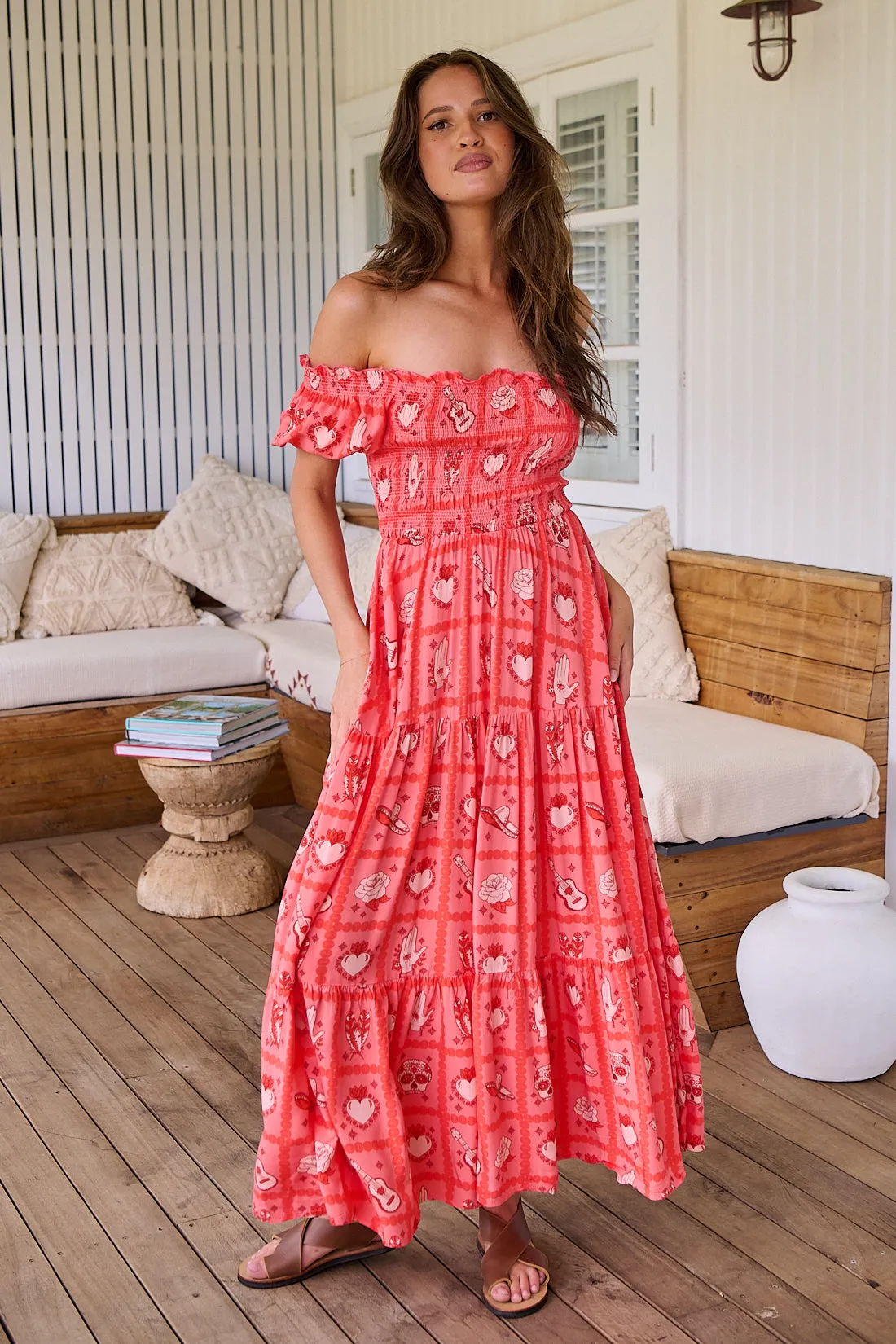Zamora Print Claudette Maxi Dress