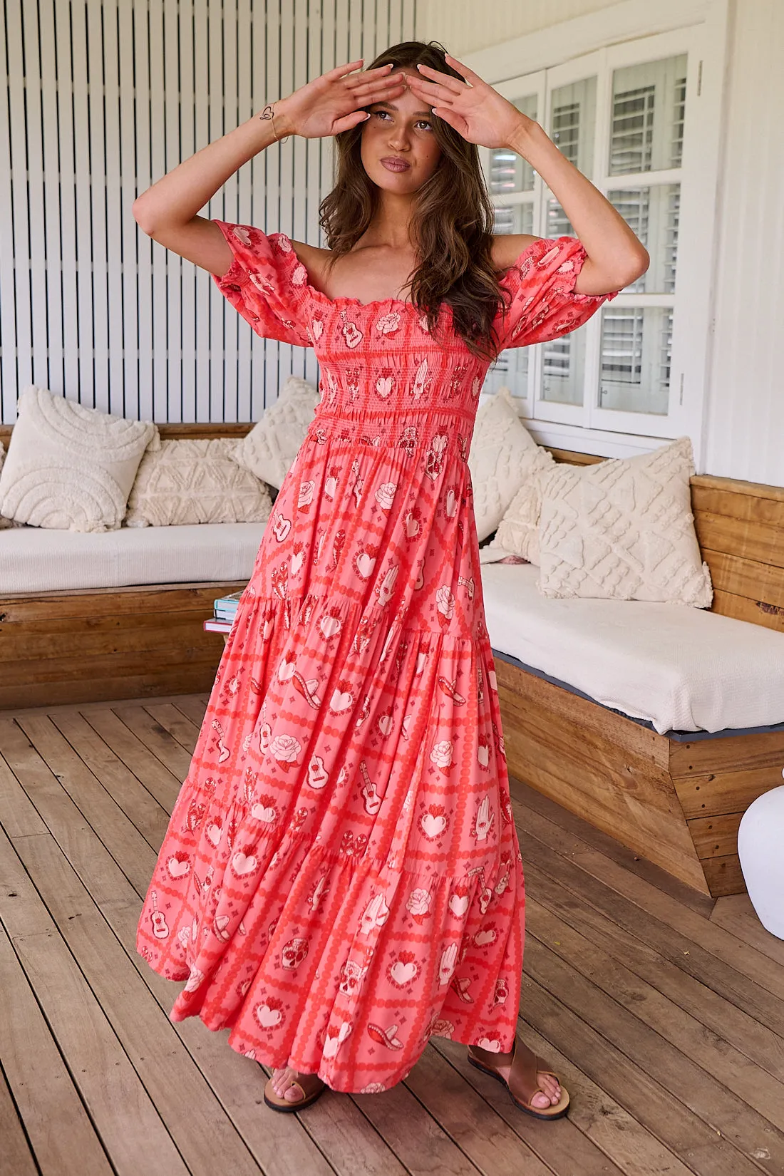 Zamora Print Claudette Maxi Dress