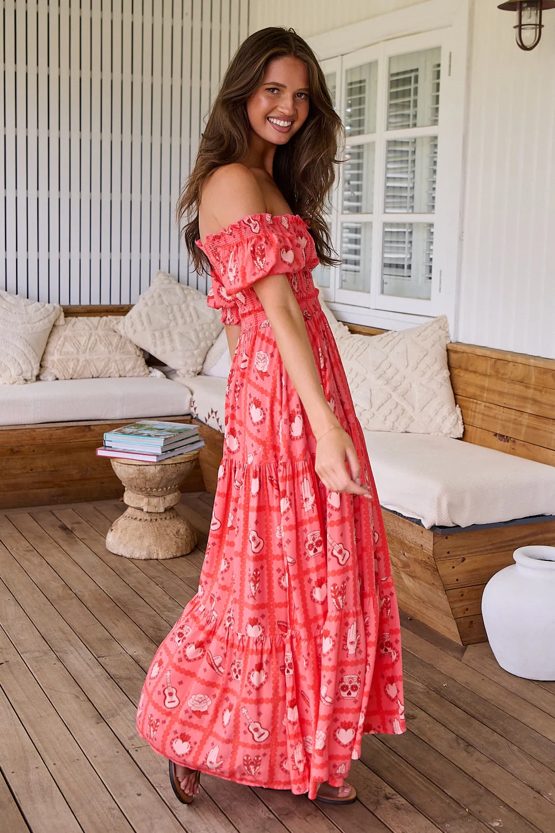 Zamora Print Claudette Maxi Dress