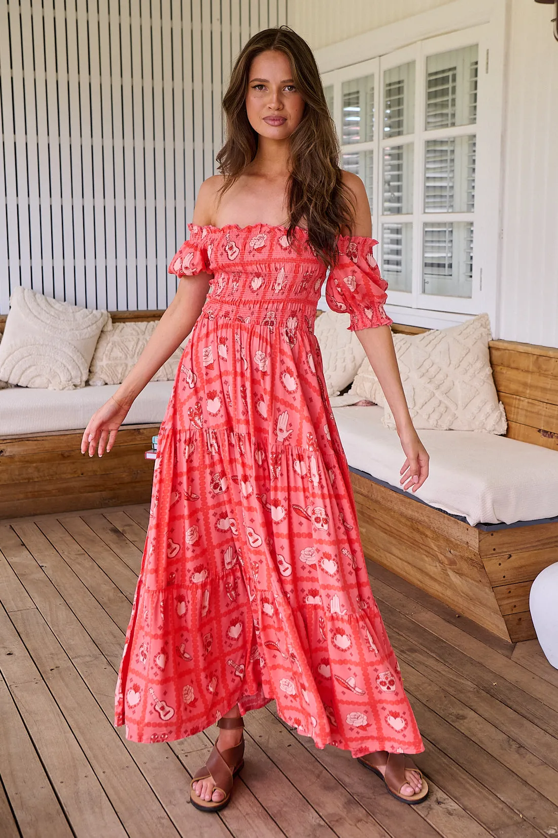 Zamora Print Claudette Maxi Dress