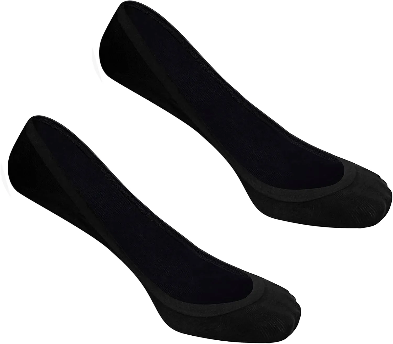 ZeroSock Bamboo Viscose Flats Invisible Socks For Heels With Mesh Ventilation with Anti-Slip Gel Heel Grip (4 Pairs Per Box)
