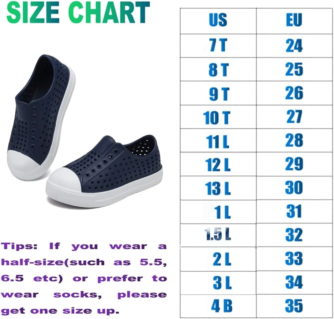 ziitop Kids Toddler Water Shoes for Boys Girls Baby Sandals Sneakers Beach Garden Swim, Anti-Slip Breathable Quick Dry Lightweight Slip-on (Toddler/Little Kid/Big Kid)