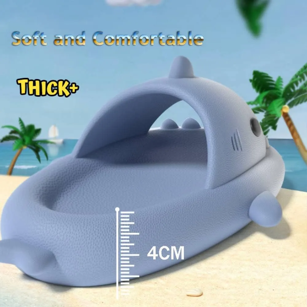 Zureto Shark Slippers, Children's Shark Slippers, Fashionable And Cute, Unisex Indoor And Outdoor EVA Beach Shoes