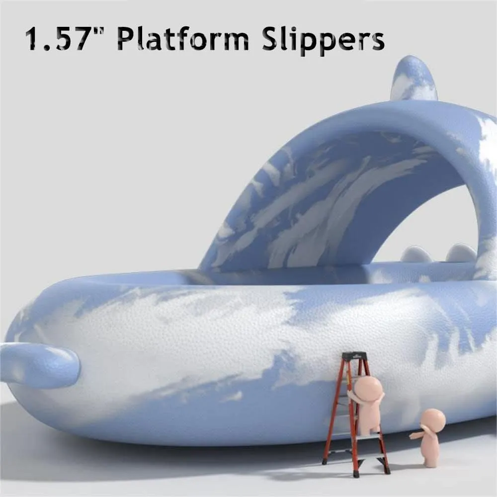 Zureto Shark Slippers, Children's Shark Slippers, Fashionable And Cute, Unisex Indoor And Outdoor EVA Beach Shoes